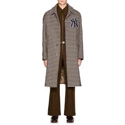 [FIND] Gucci NY Yankees Houndstooth Wool Coat : 